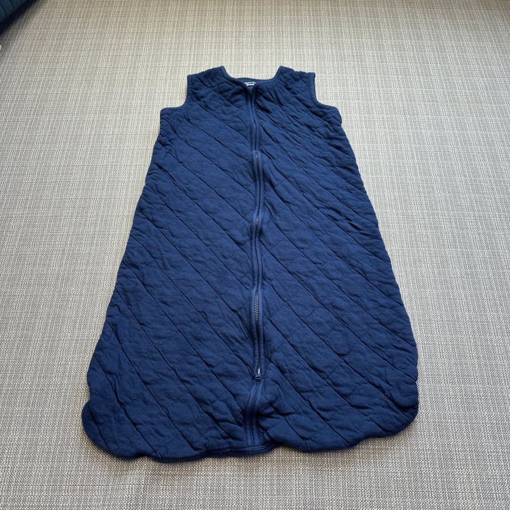 Moon and Back by Hanna‎ Andersson Navy Blue Quilted Sleep Sack Size Large
